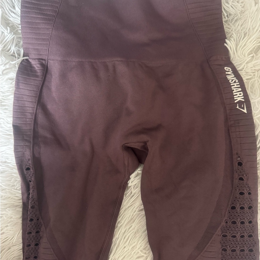 Gymshark Chocolate Leggings with Side Cutouts